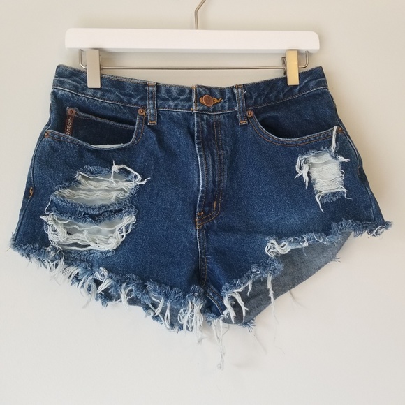 BONGO | High Waist Denim Cutoff Shorts | 11 - Picture 2 of 8